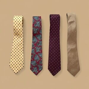 Elegant Men's Tie Set - Paisley, Patterns, and Solid Designs